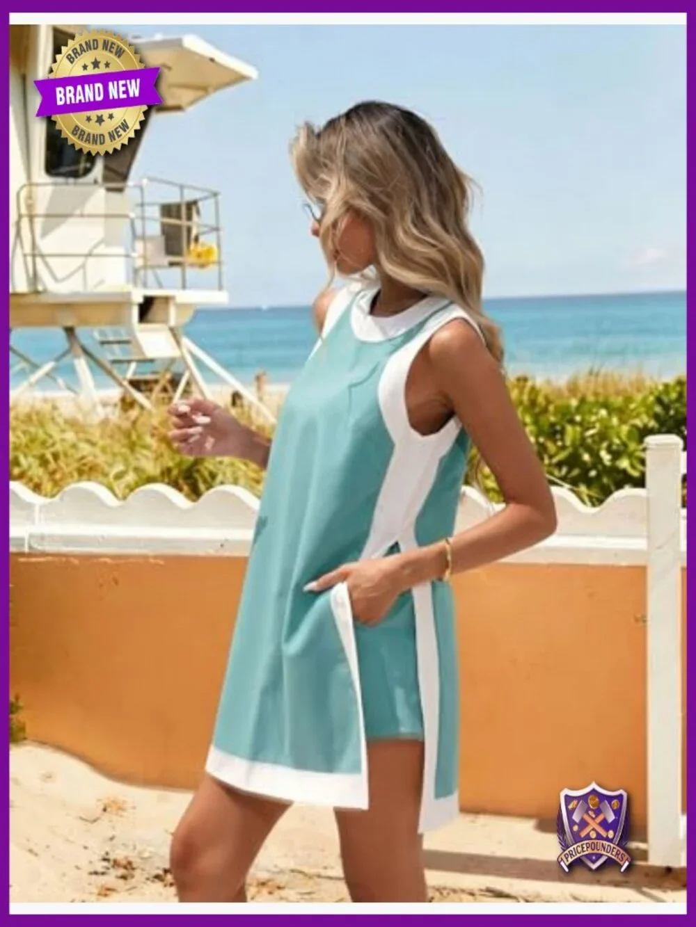 2 Piece Lounge Set Matching Shorts with Pockets Sleeveless Top